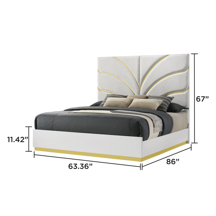 Giovanni - Bed With Oversized Upholstered Headboard