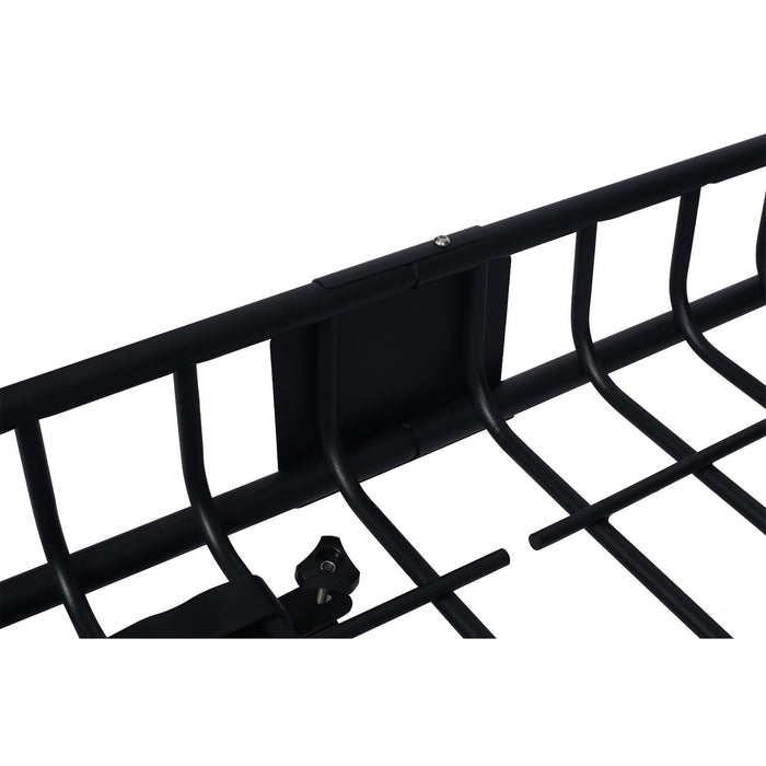 Motoring Rooftop Cargo Carrier Basket Steel, Universal Fit Roof Rack