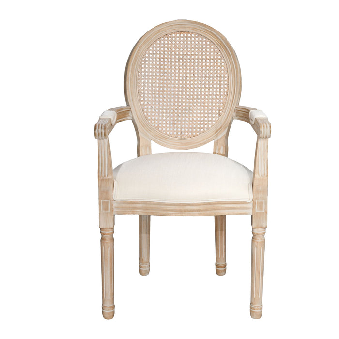 Upholstered Dining Armchair (Set of 2) - Beige