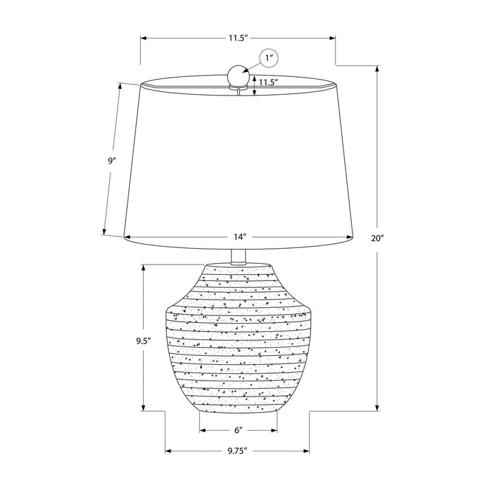 Modern Lighting, Table Lamp, Concrete - Cream