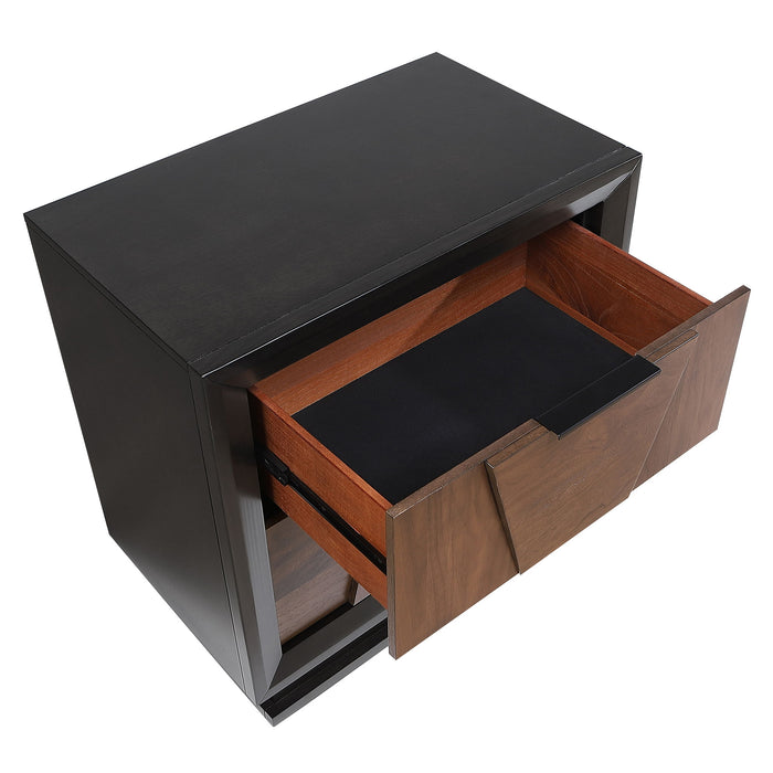 Houston - 2 Drawer Nightstand - Walnut