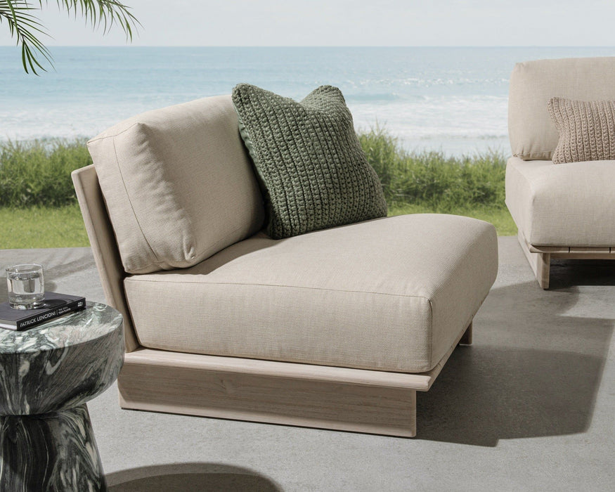 Livia - Outdoor Armless Chair - Taupe