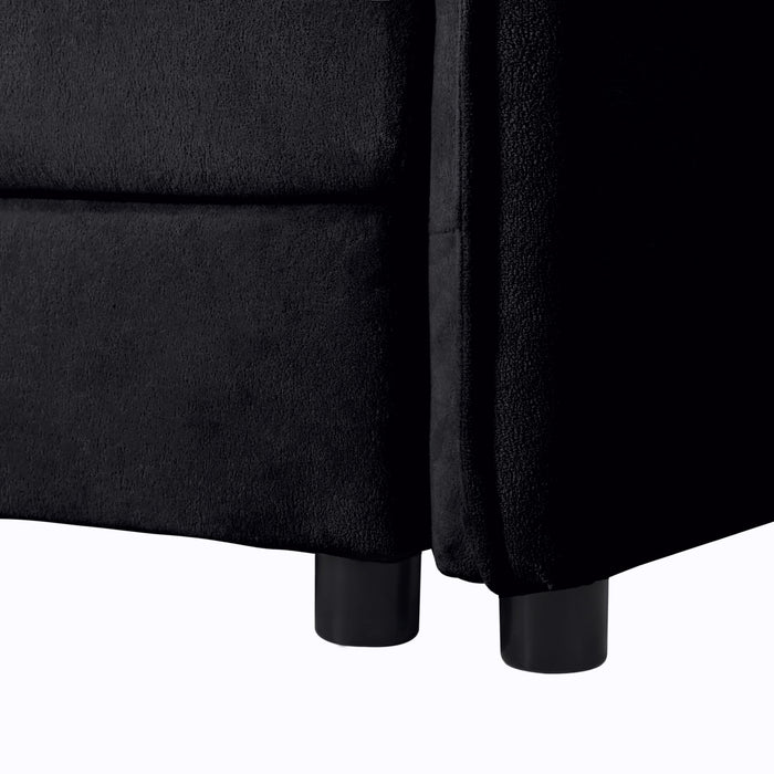 Modern Comfy Deep Seat Modular Sectional Sofa Cloud Couch With Ottoman