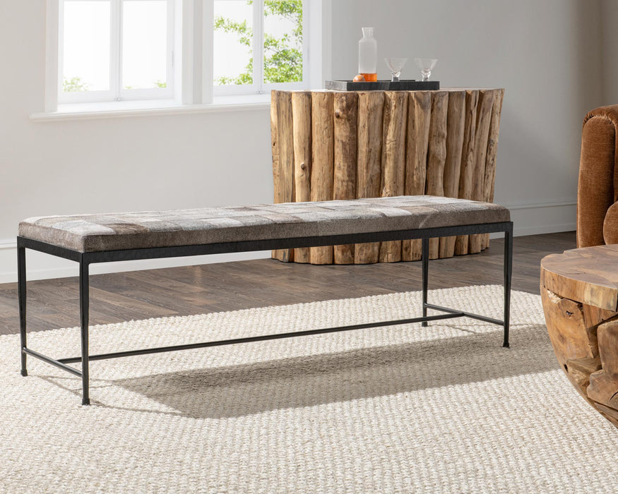 Achen - Hide 60" Bench