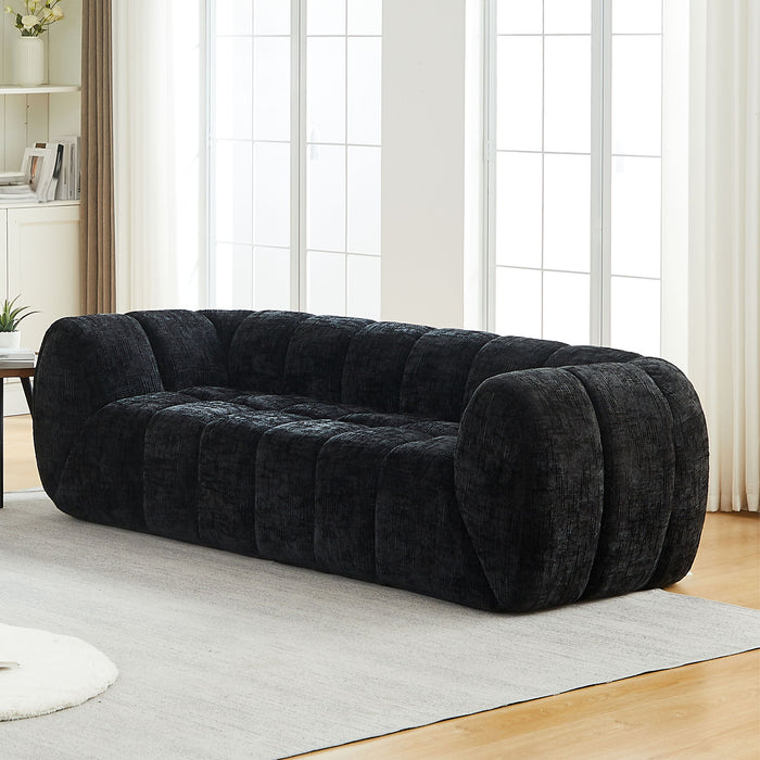 Modern Sofa With Piano Key Backrest