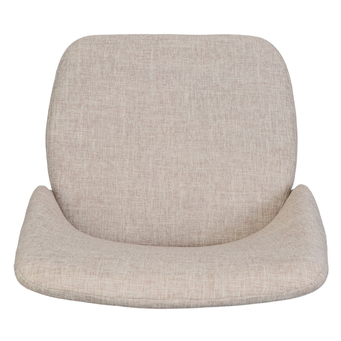 Modern Dining Chair With Iron Legs And Wood Finish