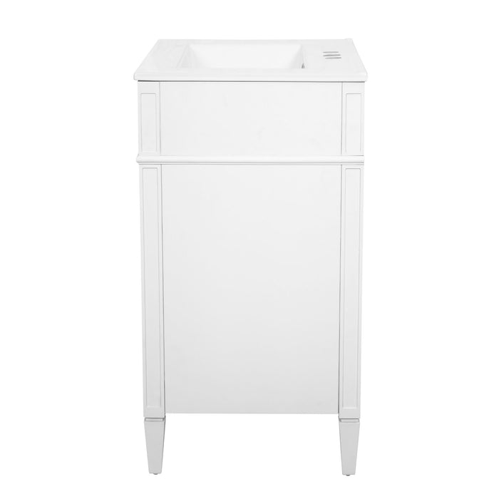 Bathroom Vanity With Top Sink, Storage Cabinet With 2 Drawers And Tip-Out Drawer
