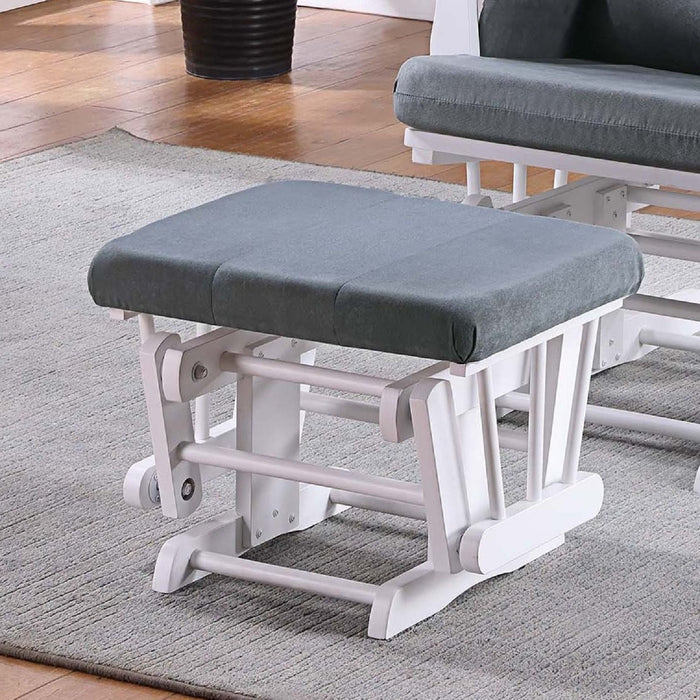 Upholstered Glider Chair With Ottoman