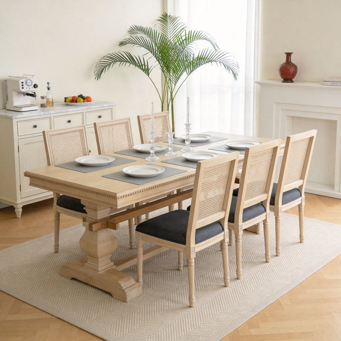 Dining Chairs With Square Back (Set of 2)