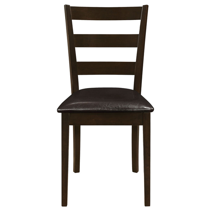 Arvin - 5 Piece Dining Set With Rectangular Table And Bench With Seats - Cappuccino