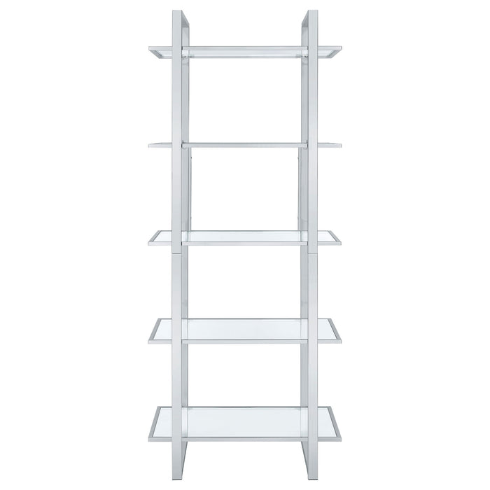 Colfax - 5 Shelf Bookshelf - Clear