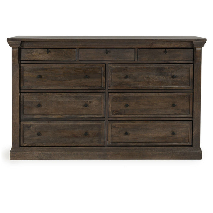 Adelaide - Wood 9 Drawer Dresser - Cocoa Brown