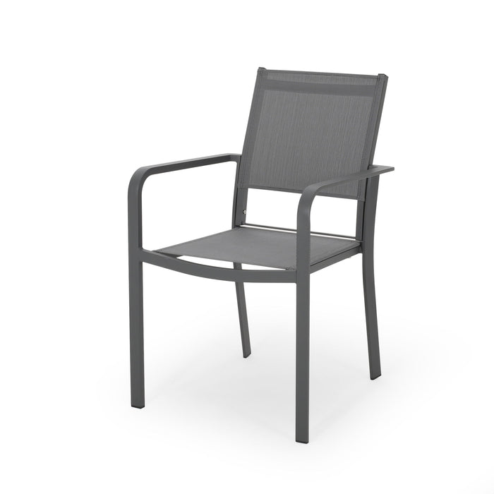 Waterfal - Outdoor Aluminum Dining Chair With Mesh Seat (Set of 2)