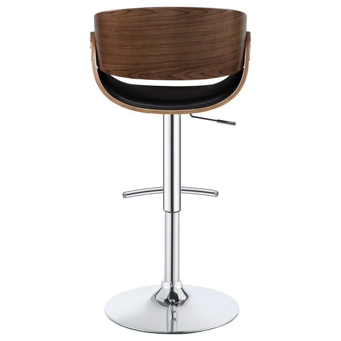 Ergonomic Adjustable Bar Stool - Black