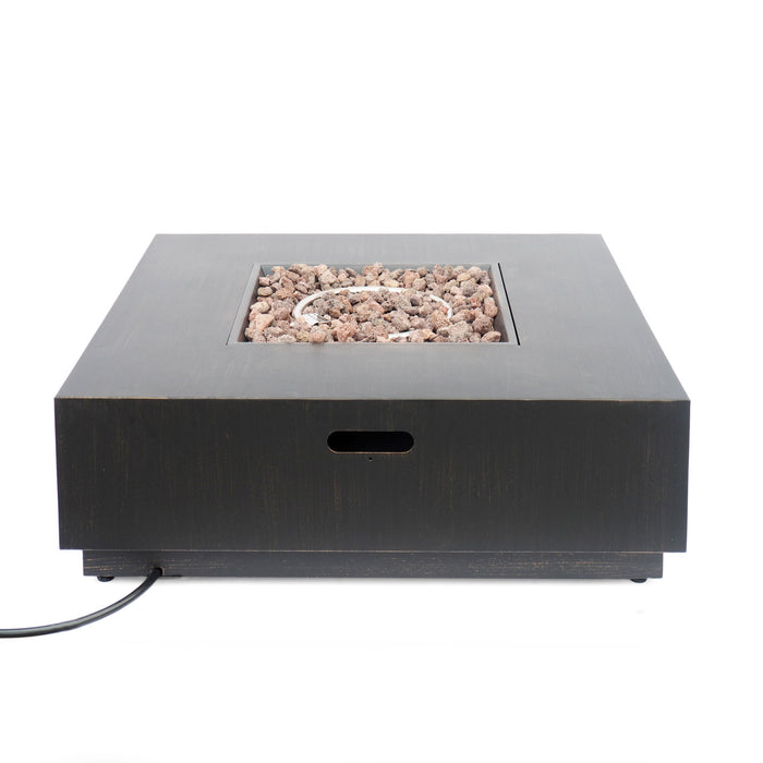 Modern Square Fire Pit With 50,000 Btu