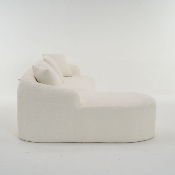 Combined Sofa With 4 Pillows