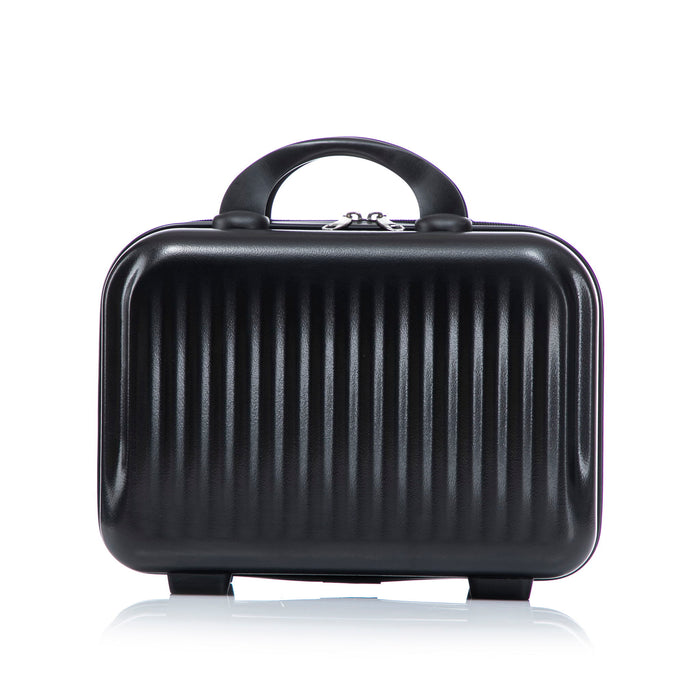 Luggage Set With Cosmetic Case, Combination Lock, Front Opening Design