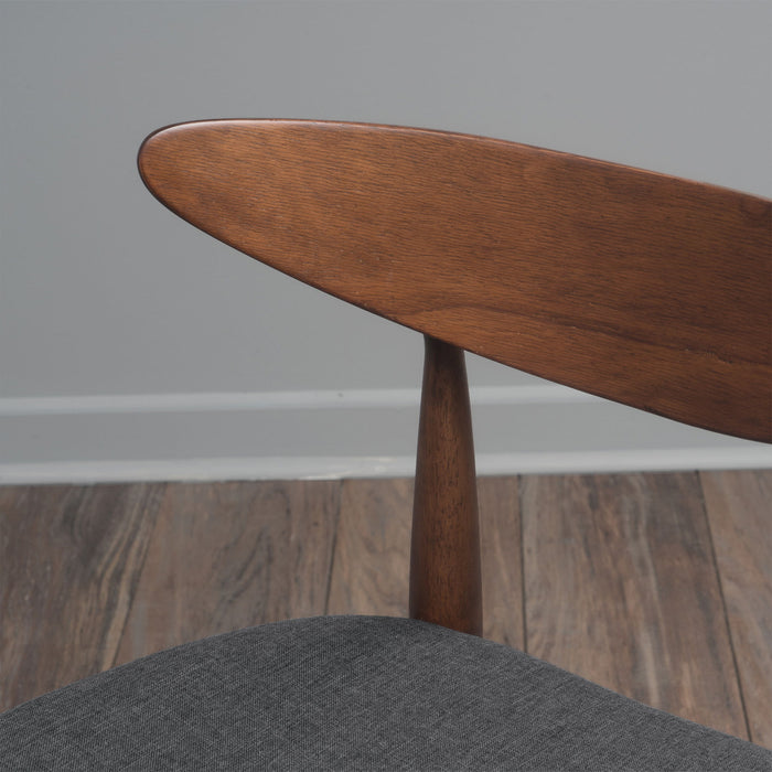 Retro Dining Chairs With Ergonomic Back (Set of 2)