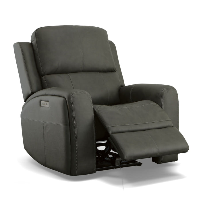 Linden - Power Swivel Gliding Recliner With Power Headrest, Lumbar, Heat & Massage