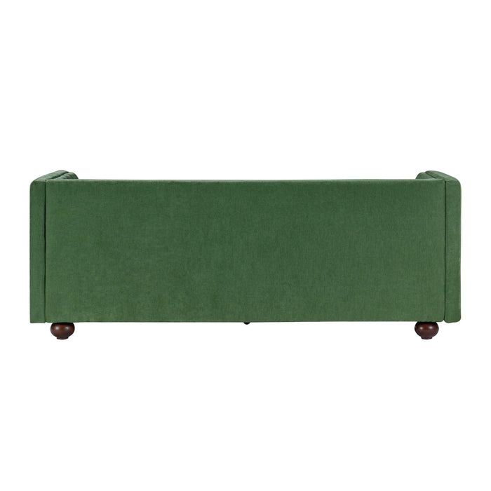 3 Seater Sofa Upholstery With Square Arms, Living Room Couch