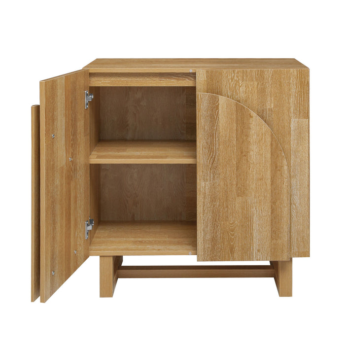 2 Door Cabinet, Suitable For Bedroom - Natural