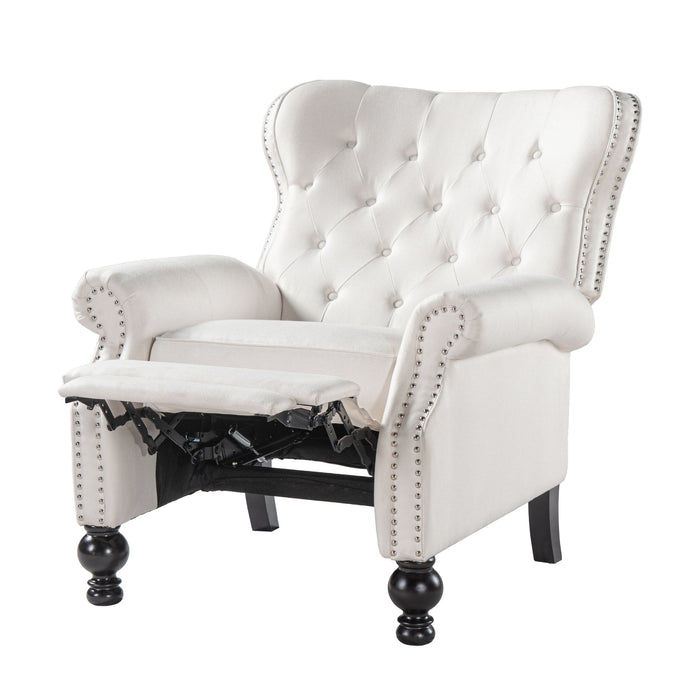 Modern Manual Push Back Recliner Chair