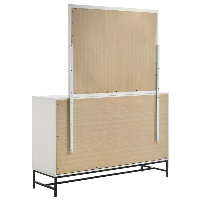 Taraval - 6 Drawer Dresser With Mirror - White