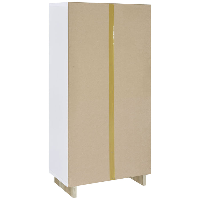 Geilys - 8 Shelf Bookcase With Arch Details - White