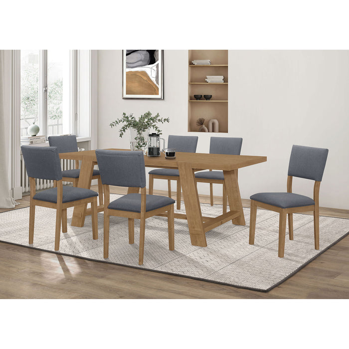 Modern Farmhouse Dining Set With Table And Chairs