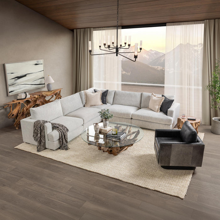 Ludwig - Upholstered 5 Piece Sectional - Ivory