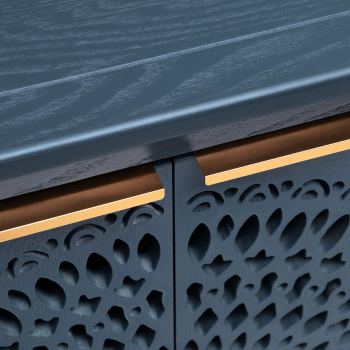 Hollow - Carved 2 Doors Accent Cabinet