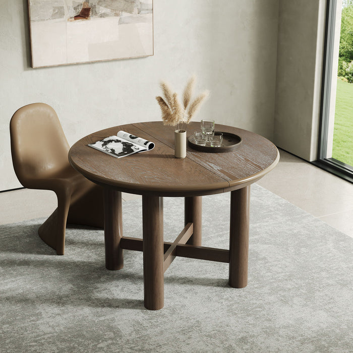Extendable Oval Dining Table With Leaf