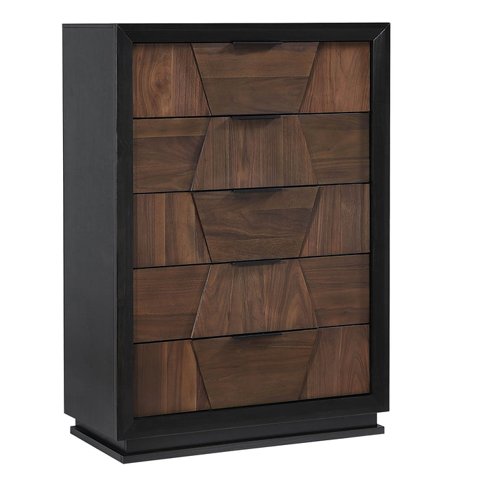 Houston - 5 Drawer Chest - Walnut