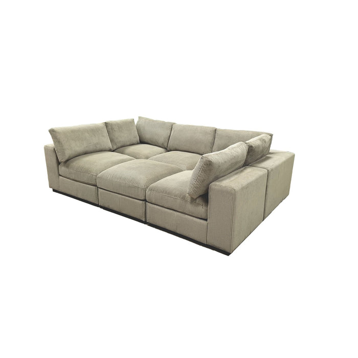 Reversible Modular Sectional Sofa With Custom Configuration