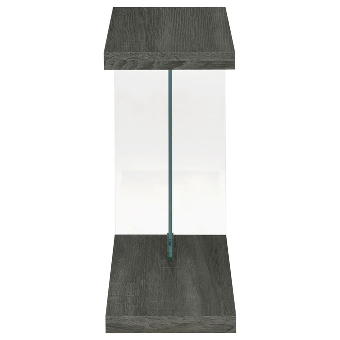 Sampson - C Shaped Side Table - Gray