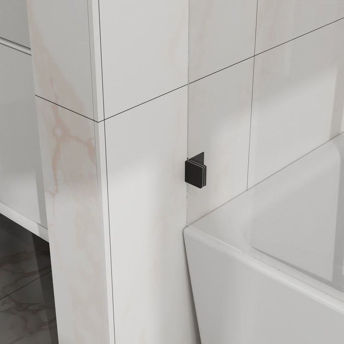 Frameless Tub Sliding Shower Door With Easy Clean Coating