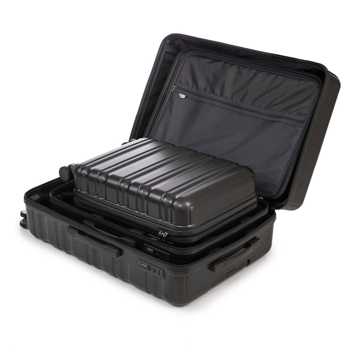 Tourist 3 Piece Luggage Set, Combination Lock, Durable Hard Shell With 360° Silent Wheels