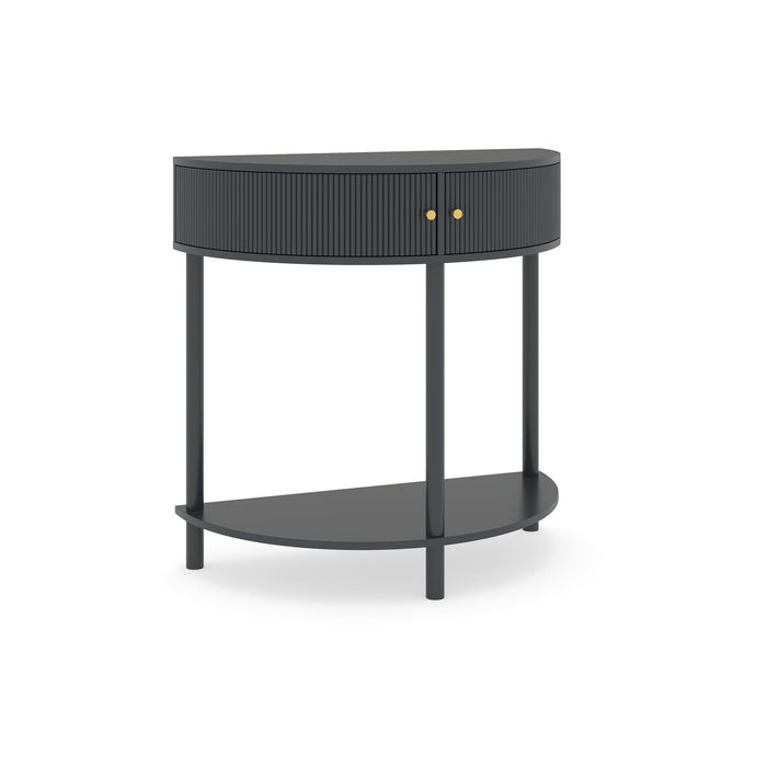 Demi Lune - Console Table With 2 Storage Drawers