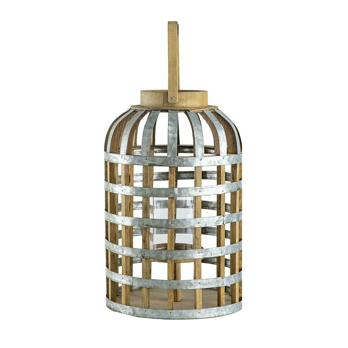 Decorative Lantern With Handle, Wooden Lantern For Indoor Outdoor, Home Garden Wedding