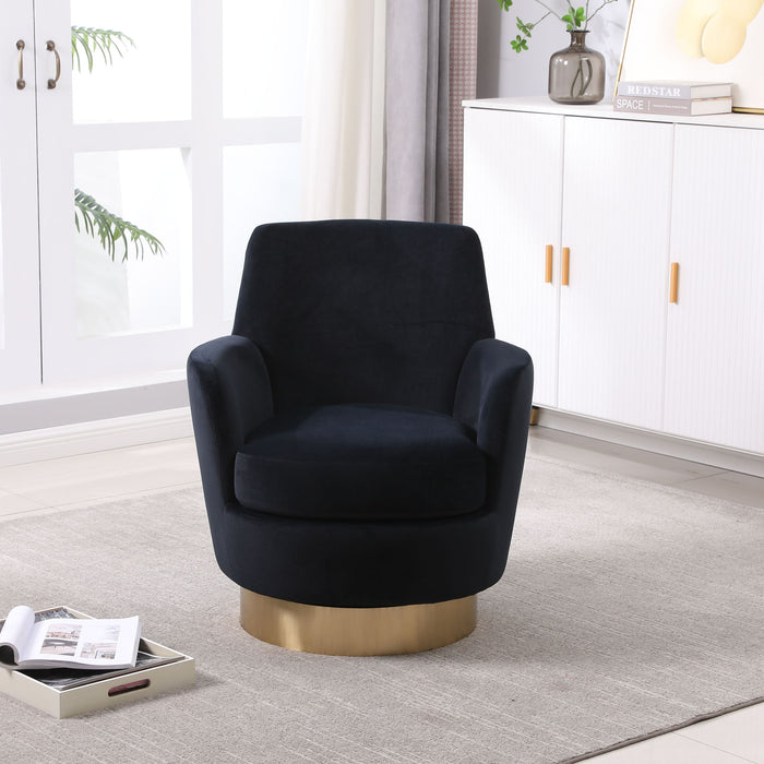 Teddy Swivel Barrel Chair, Swivel Accent Chairs Armchair For Living Room