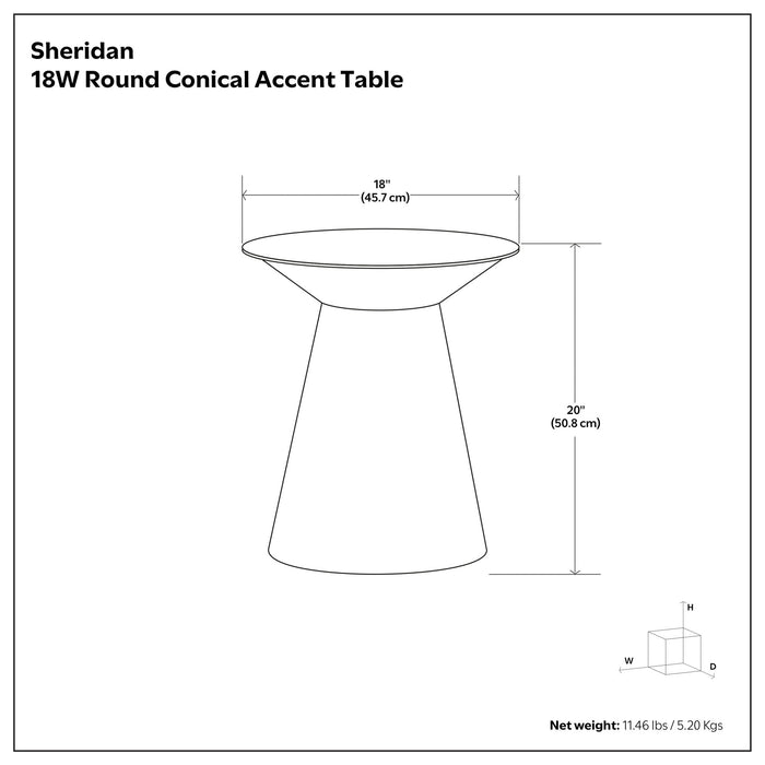 Sheridan - Handcrafted Metal Accent Table