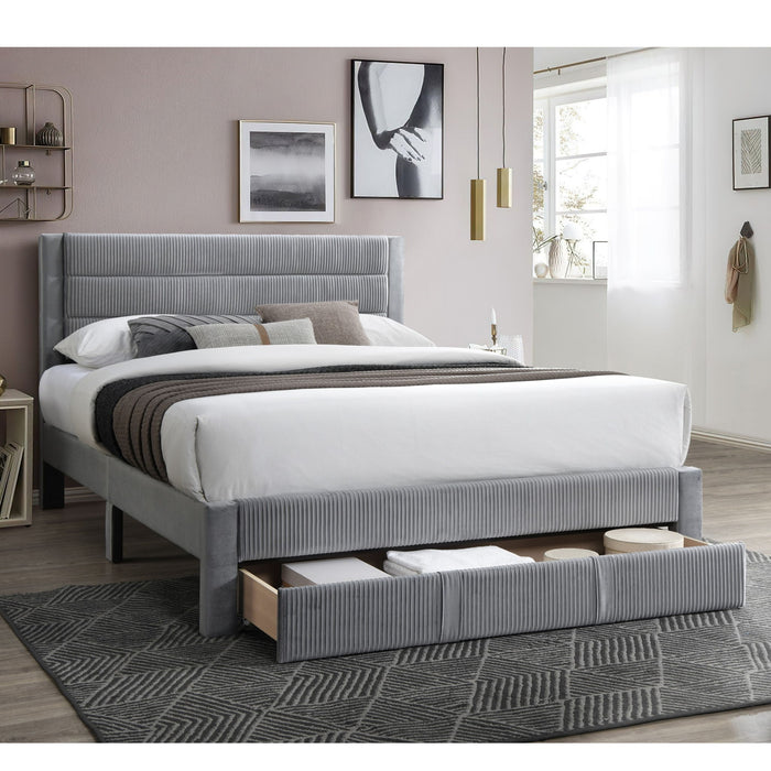 Contemporary Bed With Storage Drawer