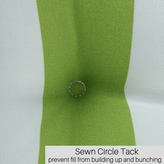 2 Piece High Back Patio Chair Cushion Set, Tufted Adirondack And Rocking Chair Cushions