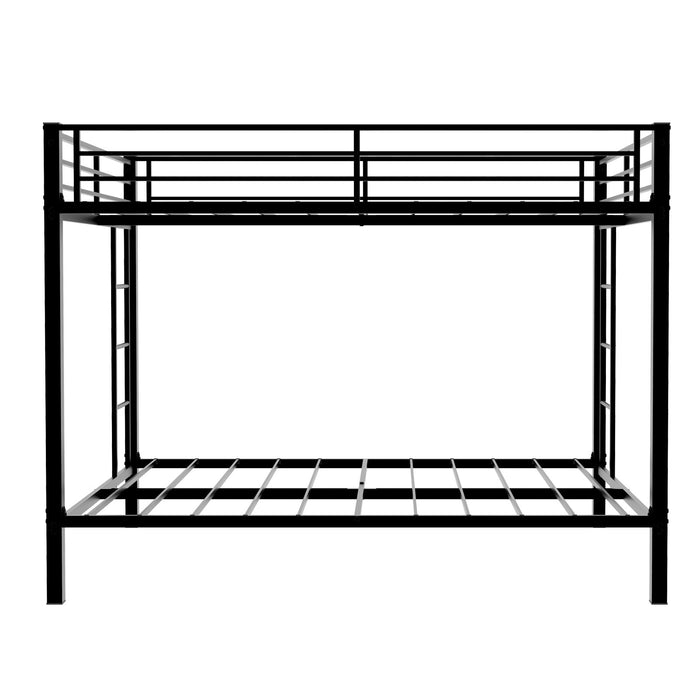 Bunk Bed For Kids, Convertible Frame With Ladders & Guardrail
