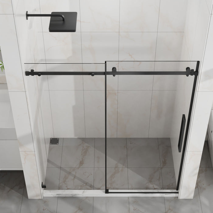 Frameless Tub Sliding Shower Door With Easy Clean Coating