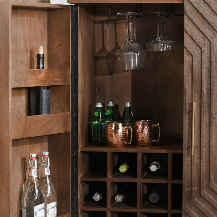 Holmes - Bar Cabinet - Artisan Brown