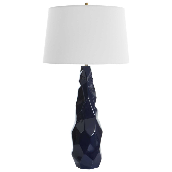 Kavos - Geometric Blue Table Lamp