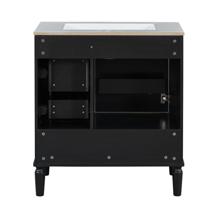 Traditional Bathroom Vanity Set With Soft Close Doors