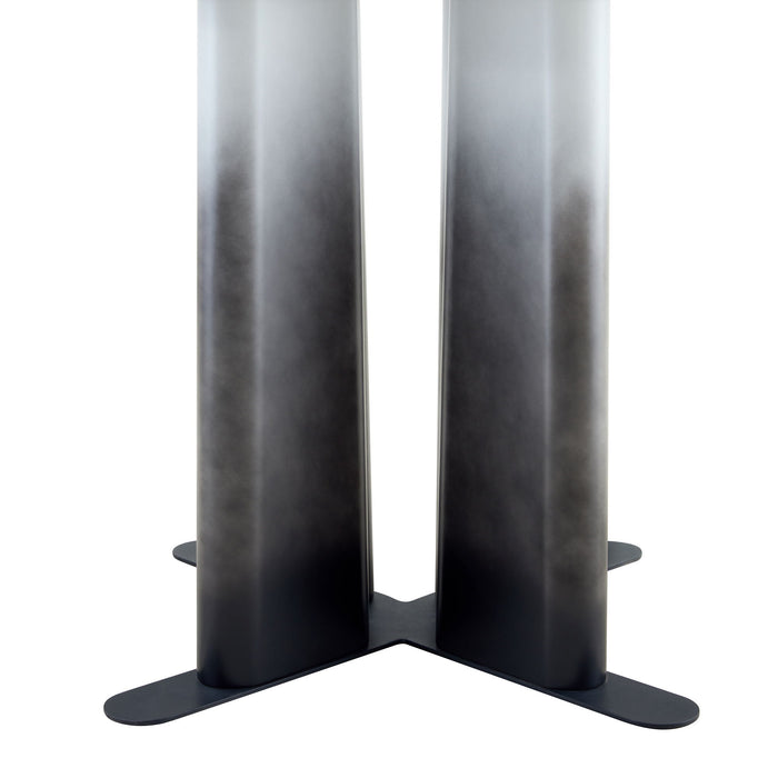 Round Dining Table With Cross Base, Modern Home Furniture