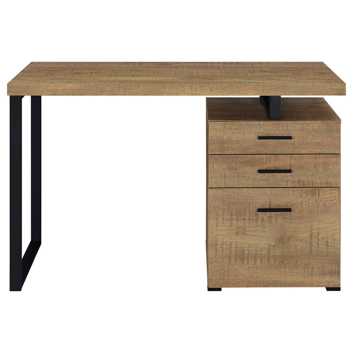 Trowbridge - 3 Drawer Office Desk - Mango Color